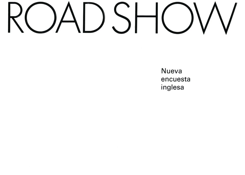 XI São Paulo Bienal Road Show: Nueva encuesta inglesa